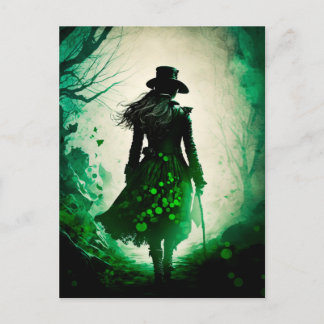 Mysterieuze St. Patrick's Day Dark Fantasy Feestdagenkaart