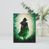 Mysterieuze St. Patrick's Day Dark Fantasy Feestdagenkaart (Staand voorkant)