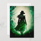 Mysterieuze St. Patrick's Day Dark Fantasy Feestdagenkaart (Voorkant / Achterkant)