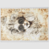 Mysterieuze  Steampunk Lady N5 Decoupage Tissuepapier (Voorkant)