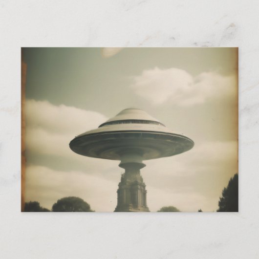 Mysterieuze ufo briefkaart (Voorkant)