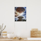 Mysterieuze ufo poster (Keuken)