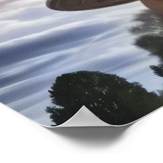 Mysterieuze ufo poster (Hoek)