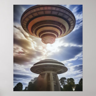 Mysterieuze ufo poster