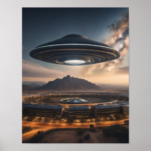 Mysterieuze ufo poster (Voorkant)