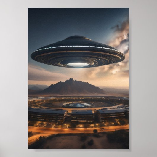 Mysterieuze ufo poster (Voorkant)