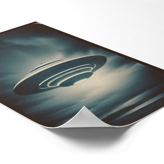 Mysterieuze ufo poster (Hoek)