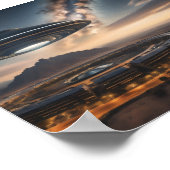 Mysterieuze ufo poster (Hoek)