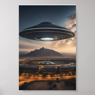 Mysterieuze ufo poster
