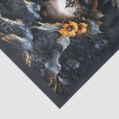 Mysterieuze Venetiaanse gemaskerde dame Tissuepapier (Detail)