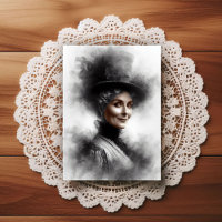 Mysterieuze Victoriaanse Vrouw Portret Kunst