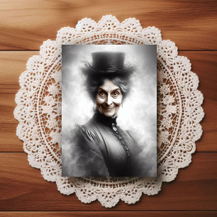 Mysterieuze Victoriaanse Vrouw Portret Kunst Briefkaart