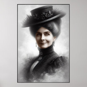 Mysterieuze Victoriaanse Vrouw Portret Kunst Poster