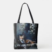 Mysterieuze vos in de Bossen Tote Bag (Achterkant)