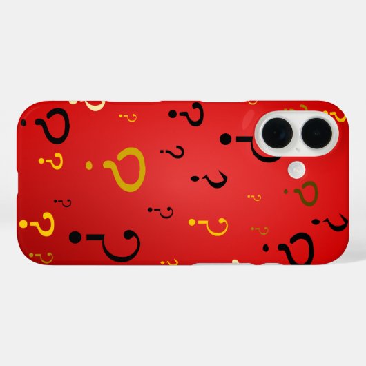 Mysterieuze vraagtekens Case-Mate iPhone case (Achterkant (horizontaal))