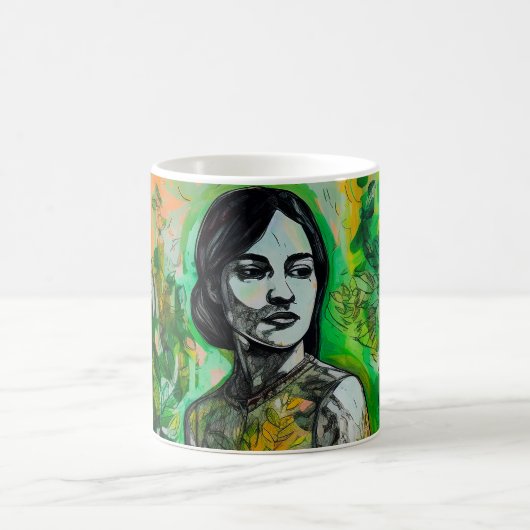 mysterieuze vrouw koffiemok (Center)