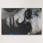 Mysterieuze vrouw met raaf legpuzzel (Horizontaal)