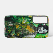 mysterieuze vrouw samsung galaxy hoesje (Achterkant horizontaal)