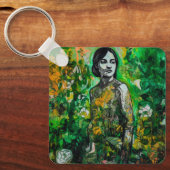 mysterieuze vrouw sleutelhanger (Voorkant)