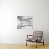 Mysterieuze weg in een bevroren nevelig bos wandkleed (In Situ (horizontaal))