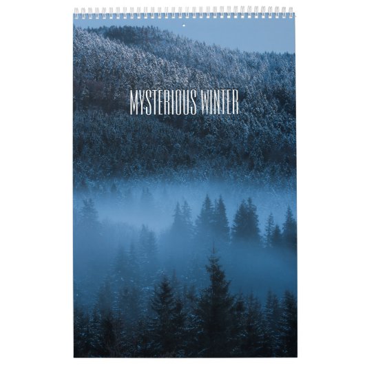 Mysterieuze winter landschap fotokalender kalender (Hoes)