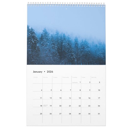 Mysterieuze winter landschap fotokalender kalender