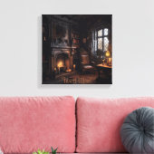 mysterieuze zeekust canvas afdruk (Insitu (Woonkamer))