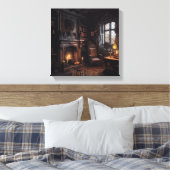 mysterieuze zeekust canvas afdruk (Insitu (Slaapkamer))