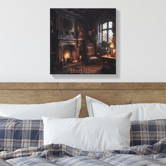 mysterieuze zeekust canvas afdruk (Insitu (Slaapkamer))