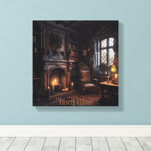 mysterieuze zeekust canvas afdruk (Insitu (Houten vloer))