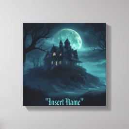 mysterieuze zeekust canvas afdruk