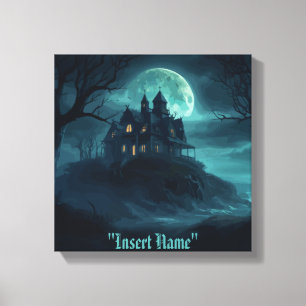 mysterieuze zeekust canvas afdruk