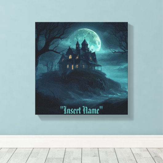 mysterieuze zeekust canvas afdruk (Insitu (Houten vloer))