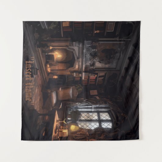 mysterieuze zeekust wandkleed (Voorkant (horizontaal))