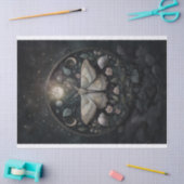 Mysterieuze Zilverportaal, Zonsverduistering, Zilv Tissuepapier (Craft)