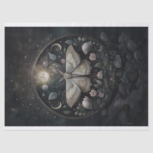 Mysterieuze Zilverportaal, Zonsverduistering, Zilv Tissuepapier (Voorkant)