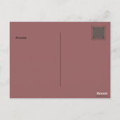 Mysterieuze Zwarte Kat Citaat Personal Teal Roze Briefkaart (Achterkant)