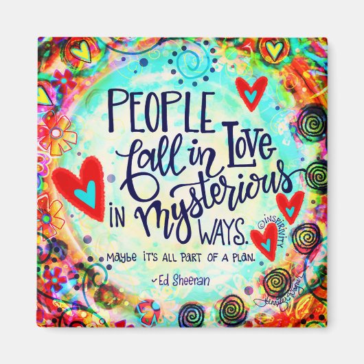 "Mysterile Waysl"-inspiratiemagneet Magneet (Voorkant)