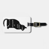 Mysterious als Cat Edgar Allan Poe Quote Bagagelabel (Voorkant horizontaal)