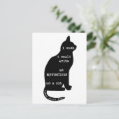Mysterious als Cat Edgar Allan Poe Quote Briefkaart (Staand voorkant)