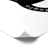 Mysterious als Cat Edgar Allan Poe Quote Poster (Hoek)