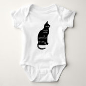 Mysterious als Cat Edgar Allan Poe Quote Romper (Voorkant)