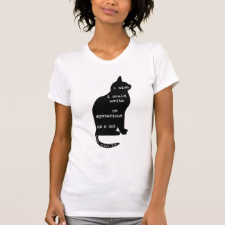 Mysterious als Cat Edgar Allan Poe Quote T-shirt