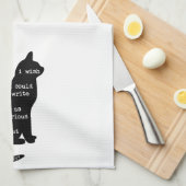 Mysterious als Cat Edgar Allan Poe Quote Theedoek (Quarter Fold)