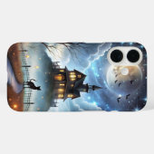 Mysterious Black Cat Halloween Phone Case (Achterkant (horizontaal))