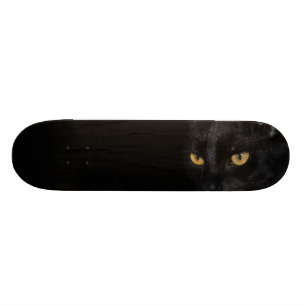Mysterious Black Cat Photography Persoonlijk Skateboard
