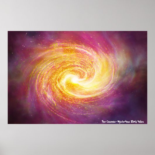 Mysterious Black Holes Poster (Voorkant)