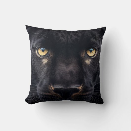Mysterious Black Panther Kussen (Voorkant)