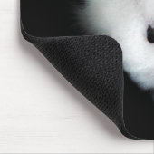 Mysterious Blue Eyed Tuxedo Cat MousePad Muismat (Hoek)