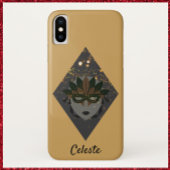 Mysterious Bronze and Black Glitter Masquerade Case-Mate iPhone Case